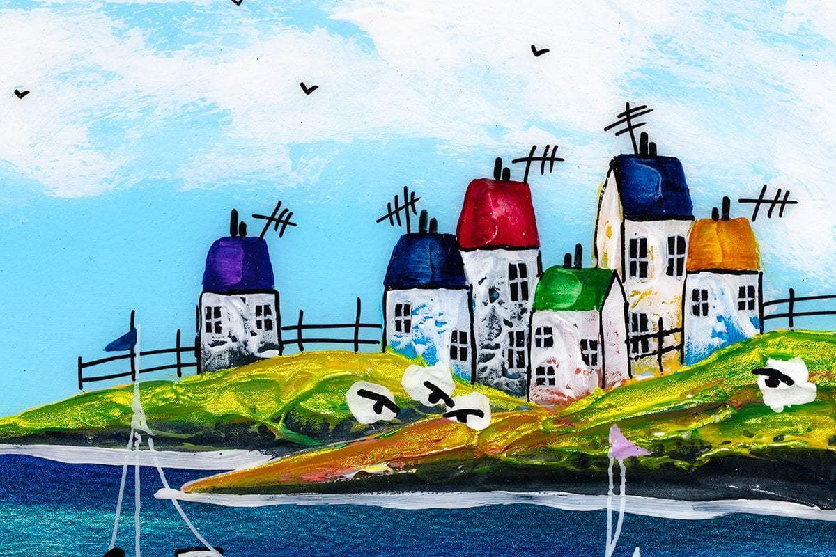 Childhood Memories I - Original - SOLD by artist Rozanne Bell - Wyecliffe Galleries