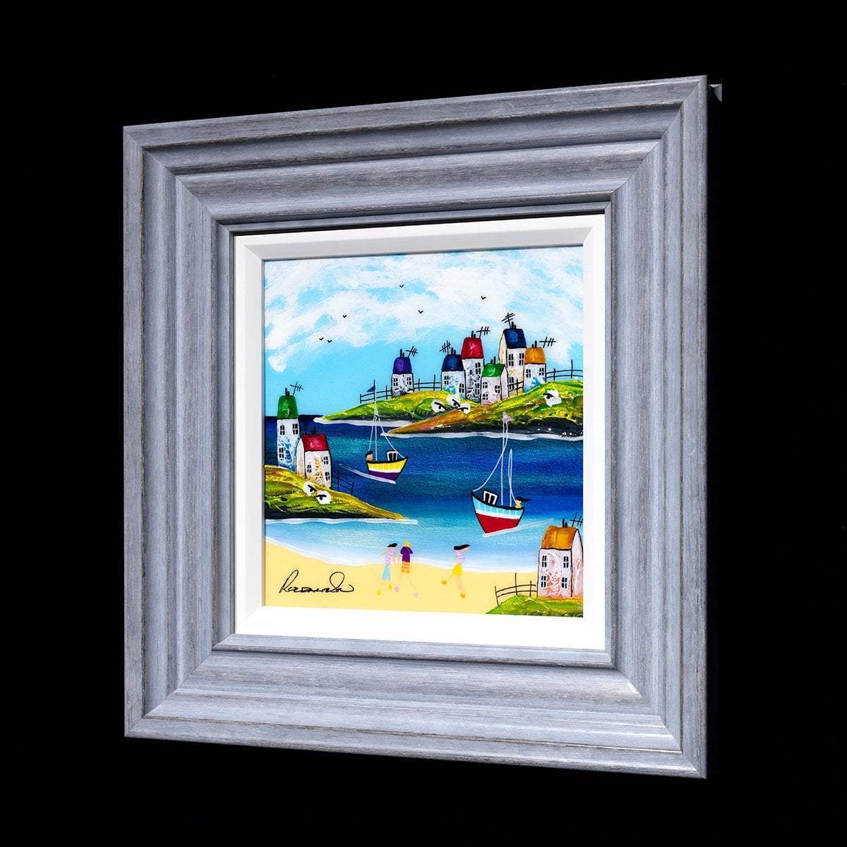 Childhood Memories I - Original - SOLD by artist Rozanne Bell - Wyecliffe Galleries