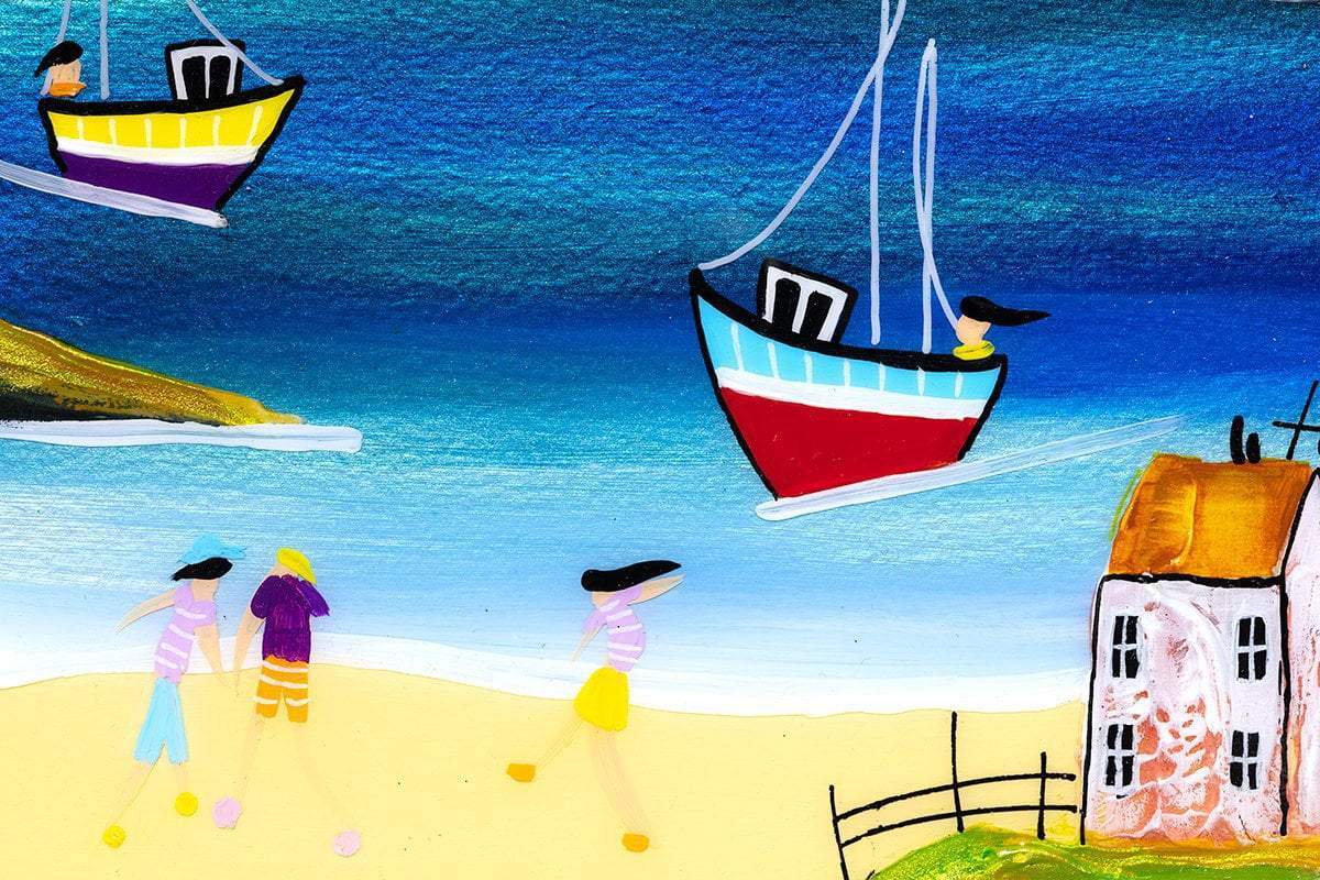 Childhood Memories I - Original - SOLD by artist Rozanne Bell - Wyecliffe Galleries