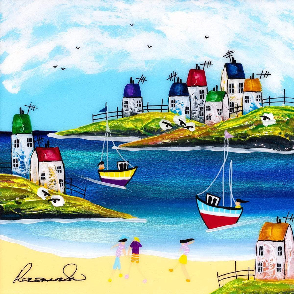 Childhood Memories I - Original - SOLD by artist Rozanne Bell - Wyecliffe Galleries