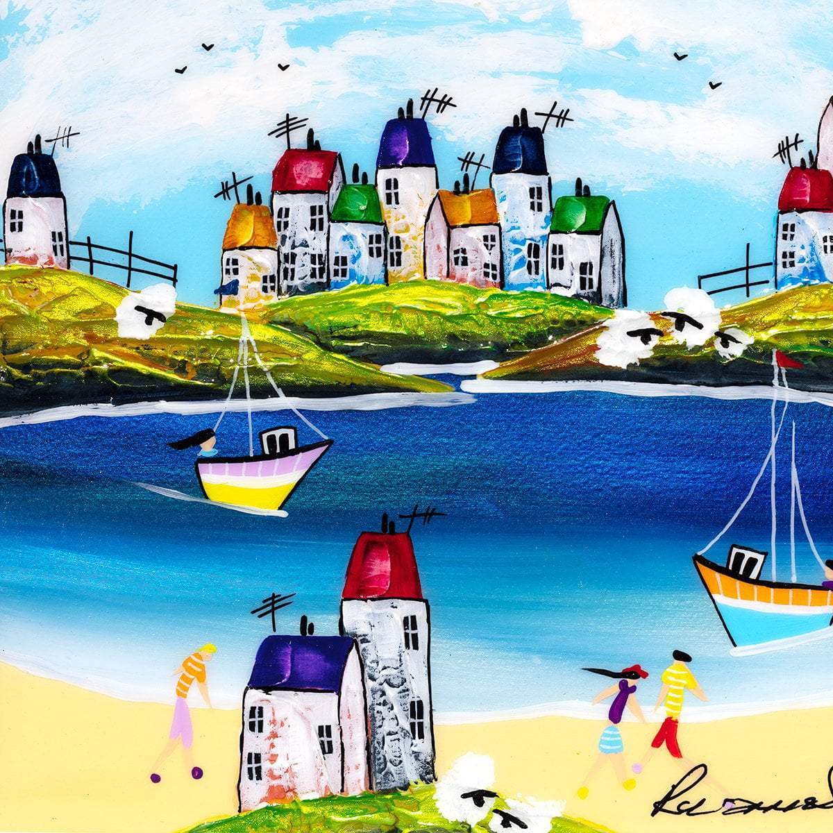 Childhood Memories II - SOLD by artist Rozanne Bell - Wyecliffe Galleries