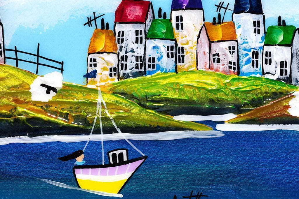 Childhood Memories II - SOLD by artist Rozanne Bell - Wyecliffe Galleries