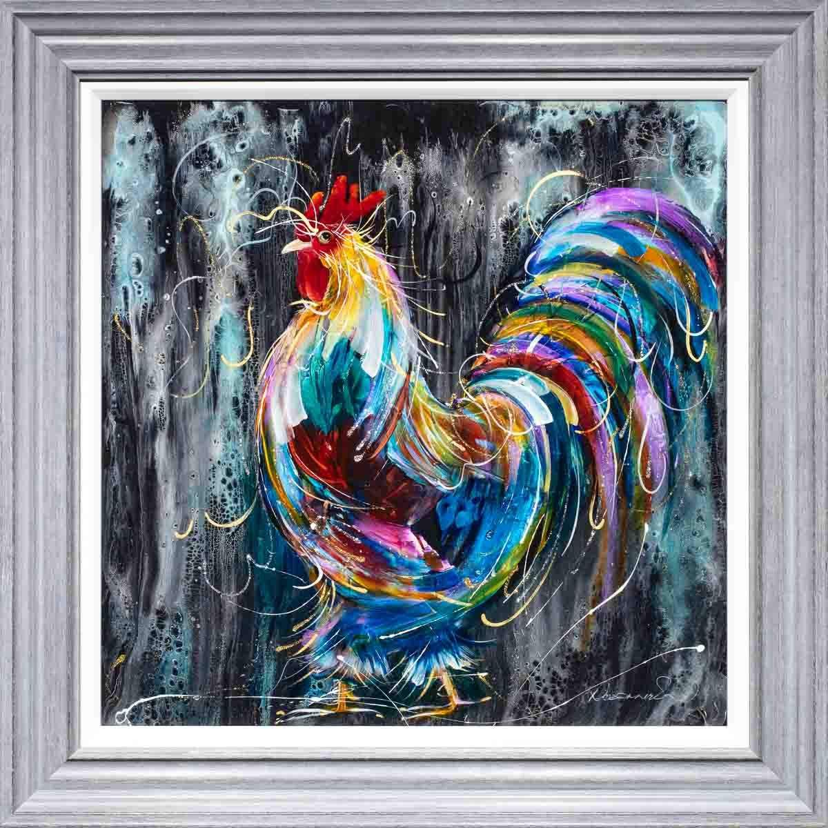 Cluck - Original - SOLD by artist Rozanne Bell - Wyecliffe Galleries