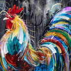 Cluck - Original - SOLD by artist Rozanne Bell - Wyecliffe Galleries