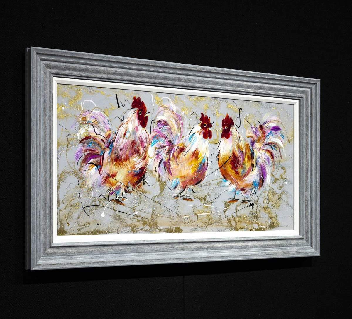 Clucking Away - Original by artist Rozanne Bell - Wyecliffe Galleries