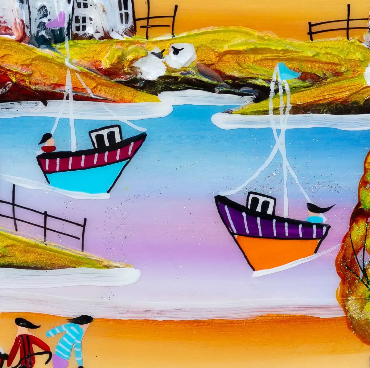 Coastal Adventure - Original - SOLD by artist Rozanne Bell - Wyecliffe Galleries