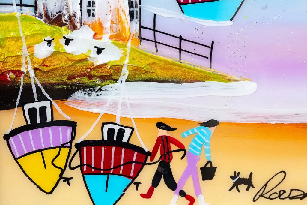 Coastal Adventure - Original - SOLD by artist Rozanne Bell - Wyecliffe Galleries