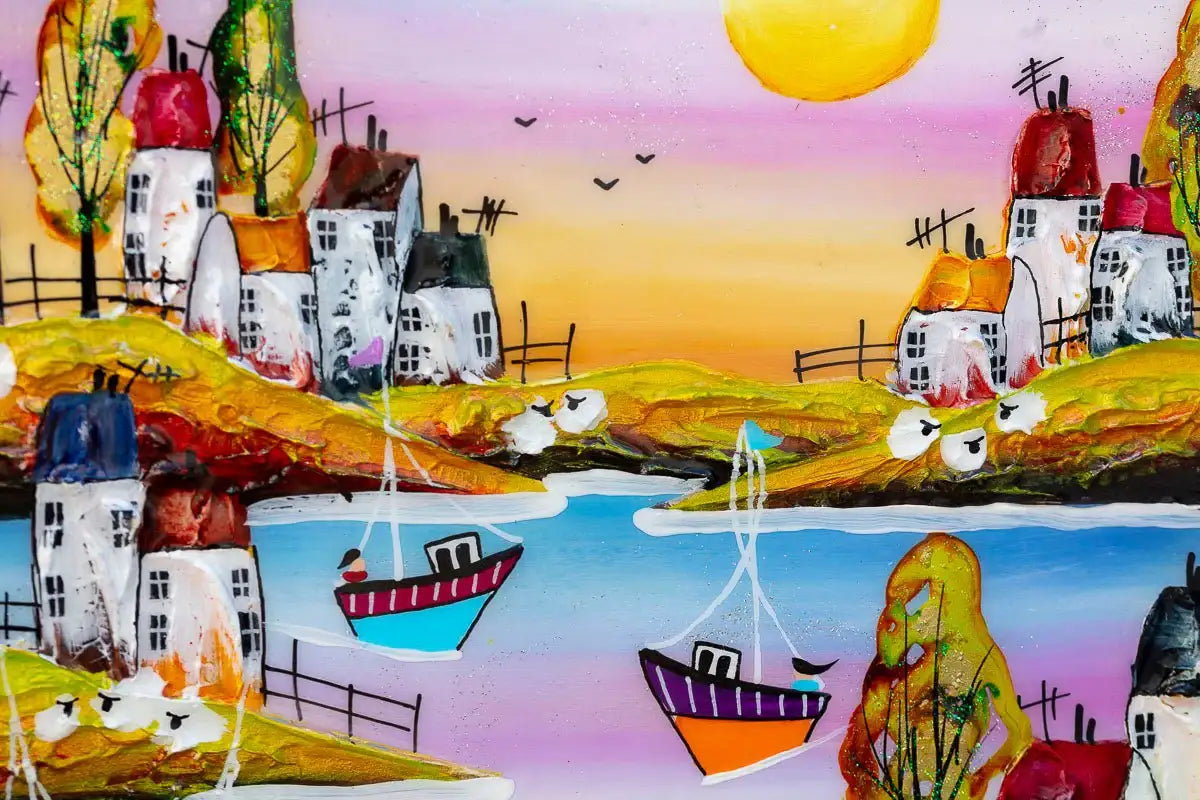 Coastal Adventure - Original - SOLD by artist Rozanne Bell - Wyecliffe Galleries