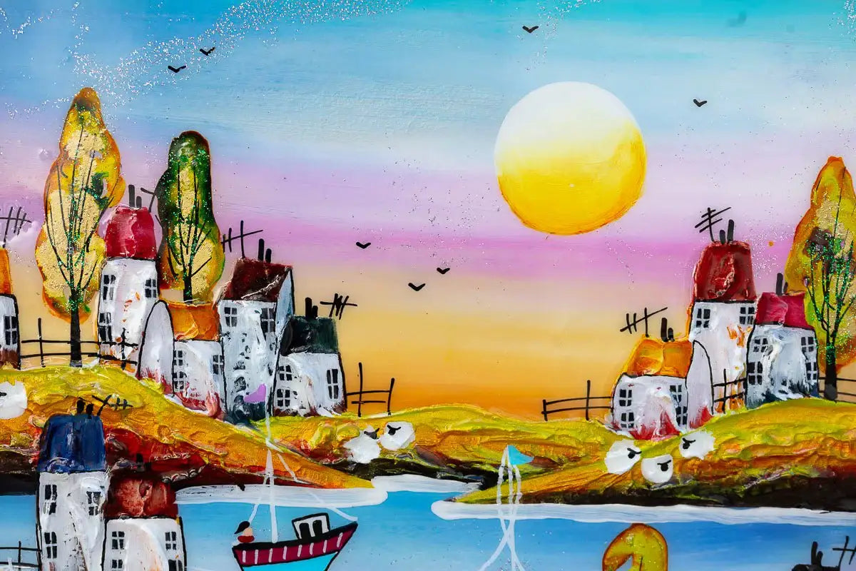Coastal Adventure - Original - SOLD by artist Rozanne Bell - Wyecliffe Galleries