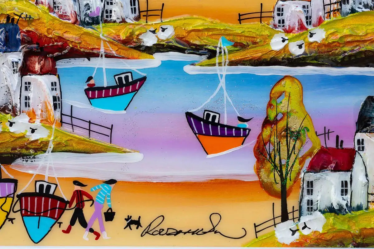 Coastal Adventure - Original - SOLD by artist Rozanne Bell - Wyecliffe Galleries