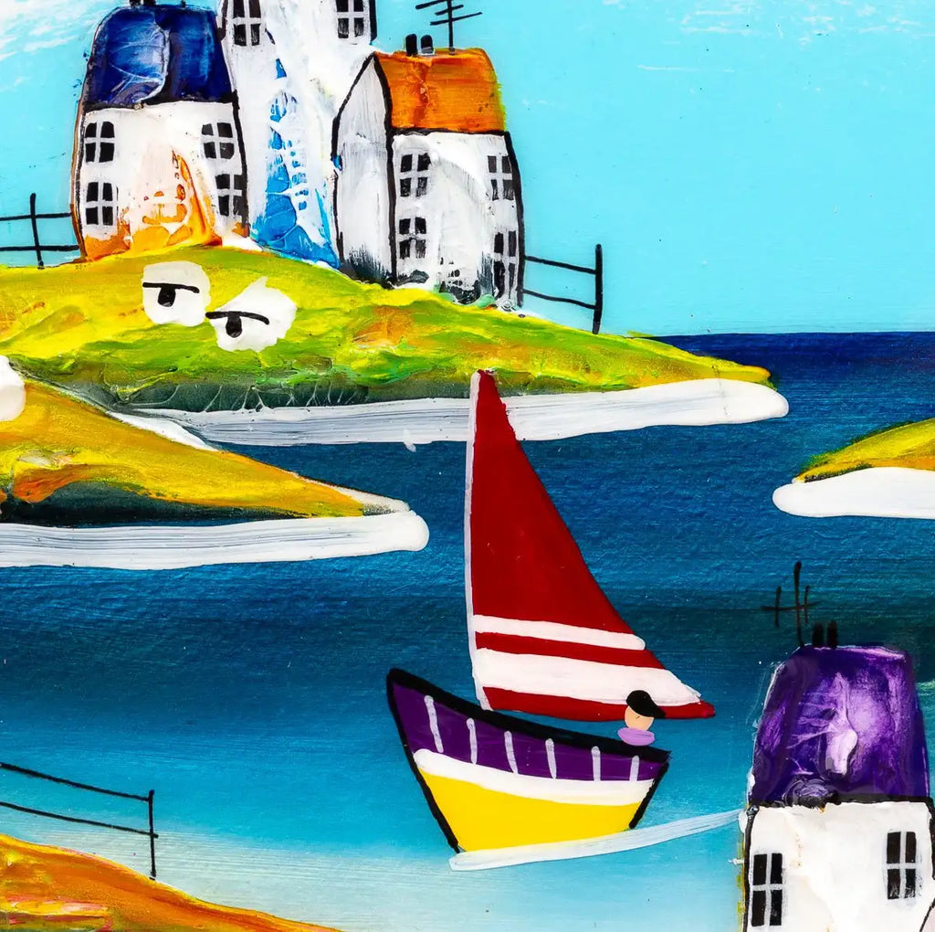 Coastal Bliss - Original - SOLD by artist Rozanne Bell - Wyecliffe Galleries