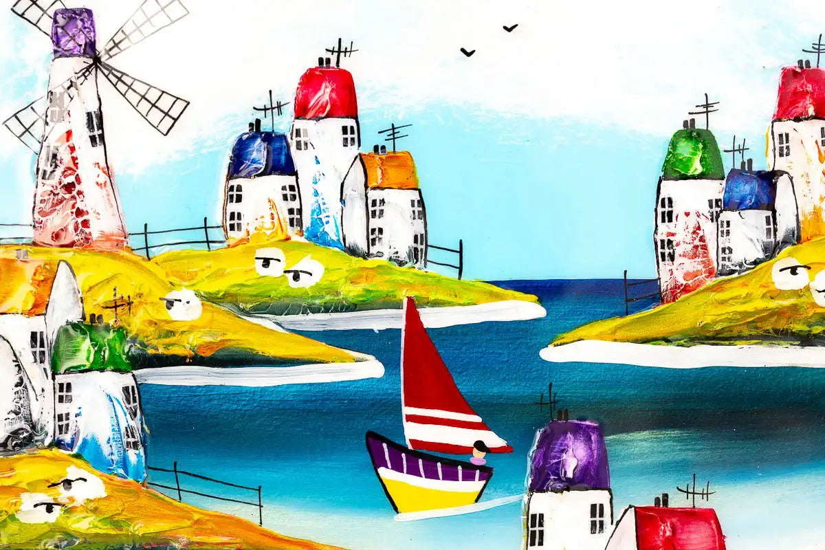 Coastal Bliss - Original - SOLD by artist Rozanne Bell - Wyecliffe Galleries