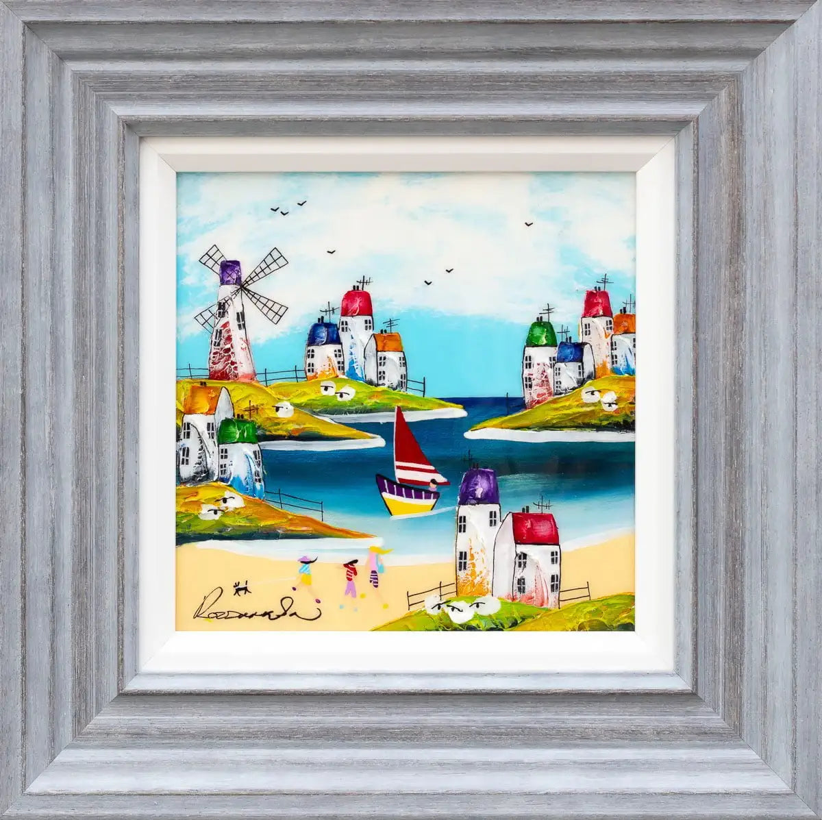 Coastal Bliss - Original - SOLD by artist Rozanne Bell - Wyecliffe Galleries