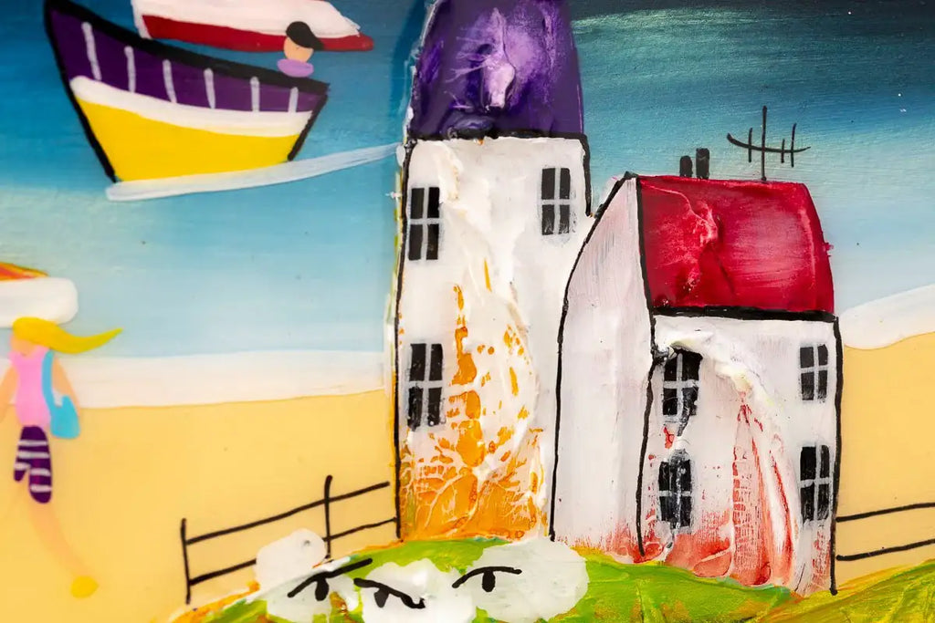 Coastal Bliss - Original - SOLD by artist Rozanne Bell - Wyecliffe Galleries