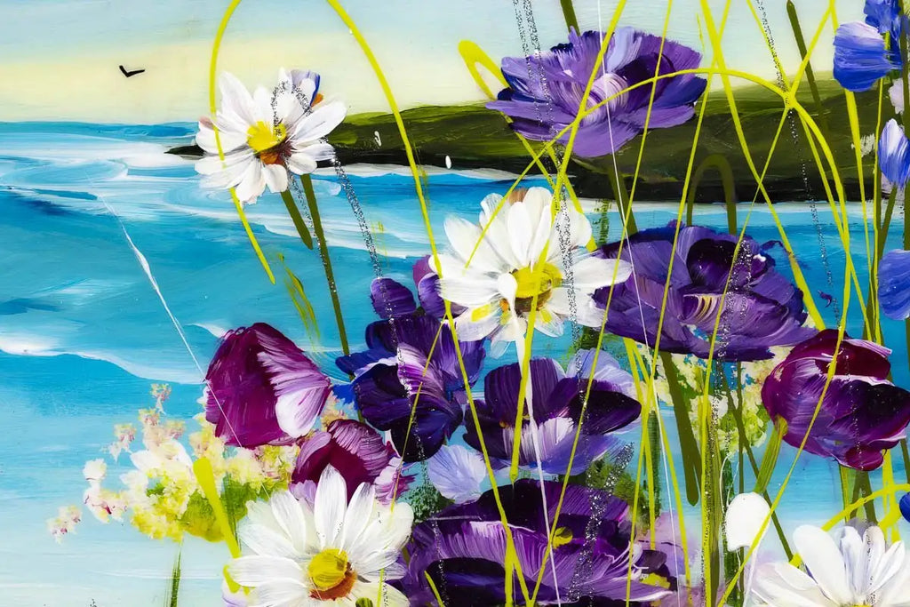 Coastal Blossom - Original - SOLD by artist Rozanne Bell - Wyecliffe Galleries