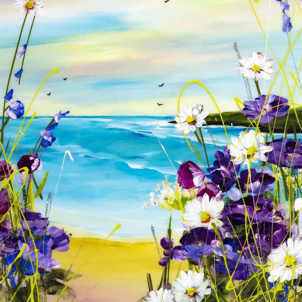 Coastal Blossom - Original - SOLD by artist Rozanne Bell - Wyecliffe Galleries