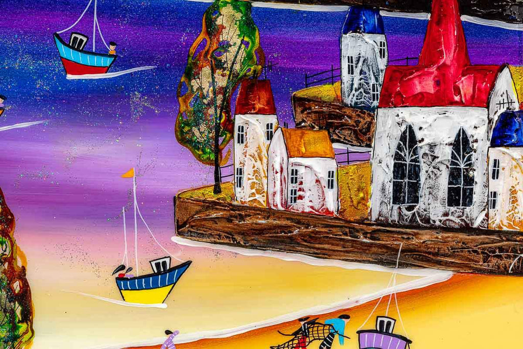 Coastal Break - Original - SOLD by artist Rozanne Bell - Wyecliffe Galleries