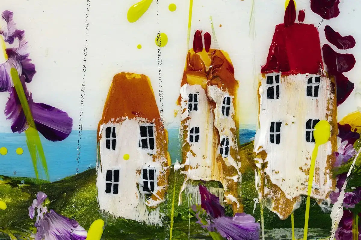 Coastal Days - Original - SOLD by artist Rozanne Bell - Wyecliffe Galleries