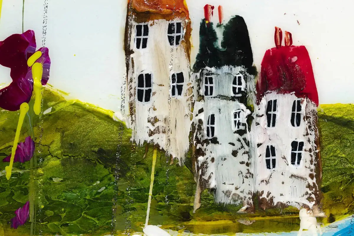 Coastal Days - Original - SOLD by artist Rozanne Bell - Wyecliffe Galleries