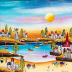 Coastal Evening - Original SOLD by artist Rozanne Bell - Wyecliffe Galleries