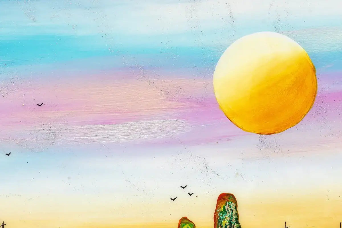 Coastal Evening - Original SOLD by artist Rozanne Bell - Wyecliffe Galleries