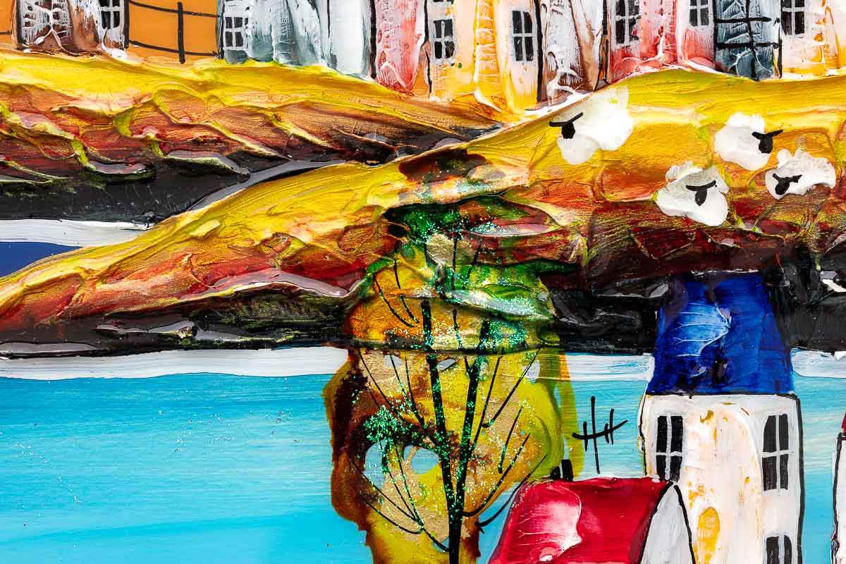 Coastal Evening - Original SOLD by artist Rozanne Bell - Wyecliffe Galleries