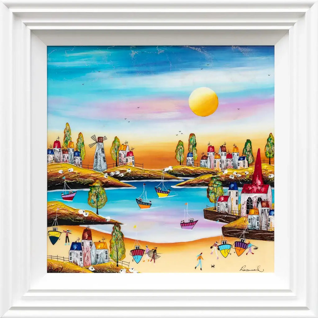 Coastal Evening - Original SOLD by artist Rozanne Bell - Wyecliffe Galleries