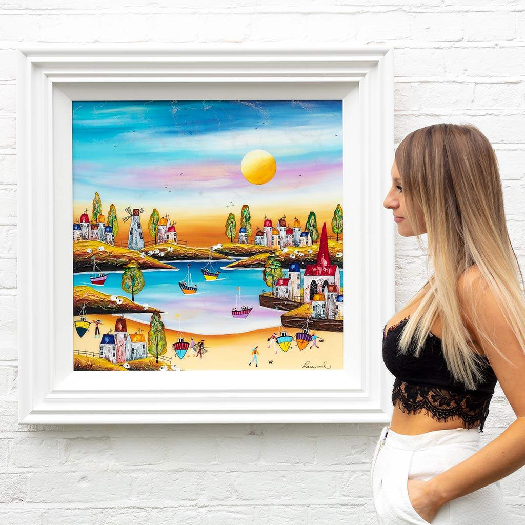 Coastal Evening - Original SOLD by artist Rozanne Bell - Wyecliffe Galleries