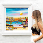 Coastal Evening - Original SOLD by artist Rozanne Bell - Wyecliffe Galleries