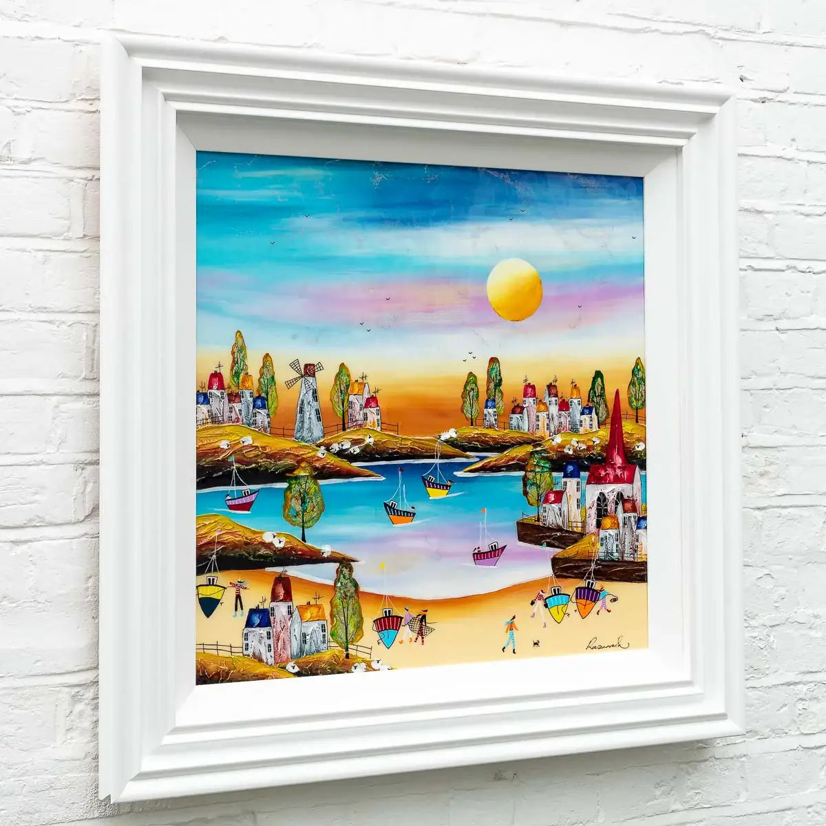 Coastal Evening - Original SOLD by artist Rozanne Bell - Wyecliffe Galleries