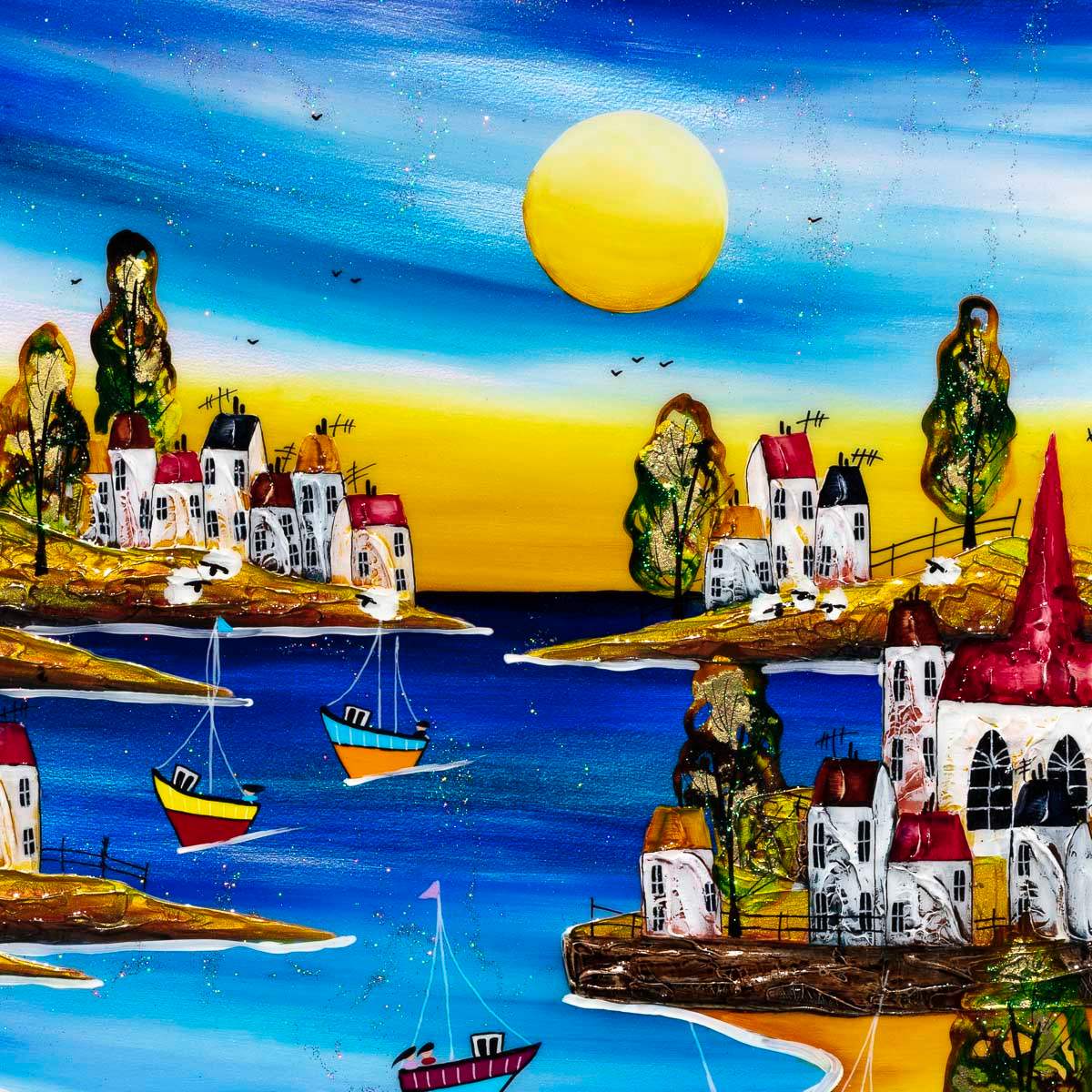 Coastal Getaway - Original - SOLD by artist Rozanne Bell - Wyecliffe Galleries