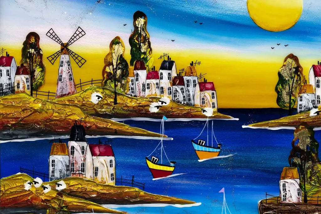 Coastal Getaway - Original - SOLD by artist Rozanne Bell - Wyecliffe Galleries