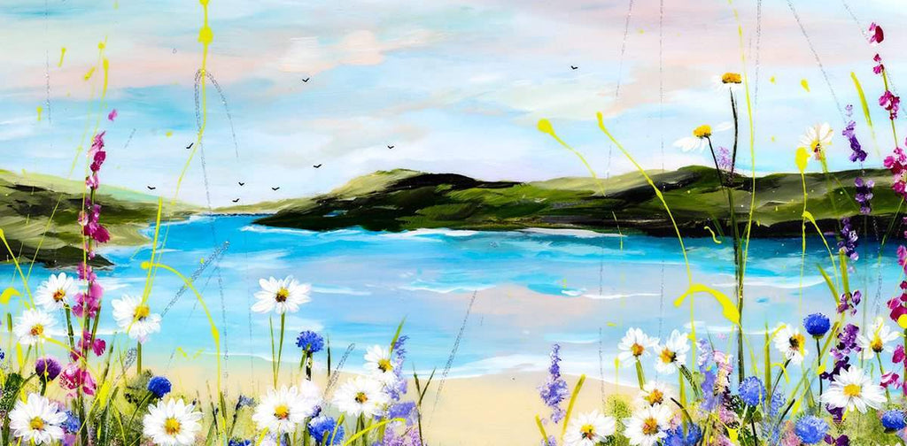 Coastal Paradise - Original - SOLD by artist Rozanne Bell - Wyecliffe Galleries