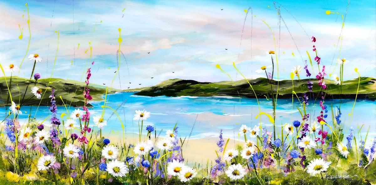 Coastal Paradise - Original - SOLD by artist Rozanne Bell - Wyecliffe Galleries