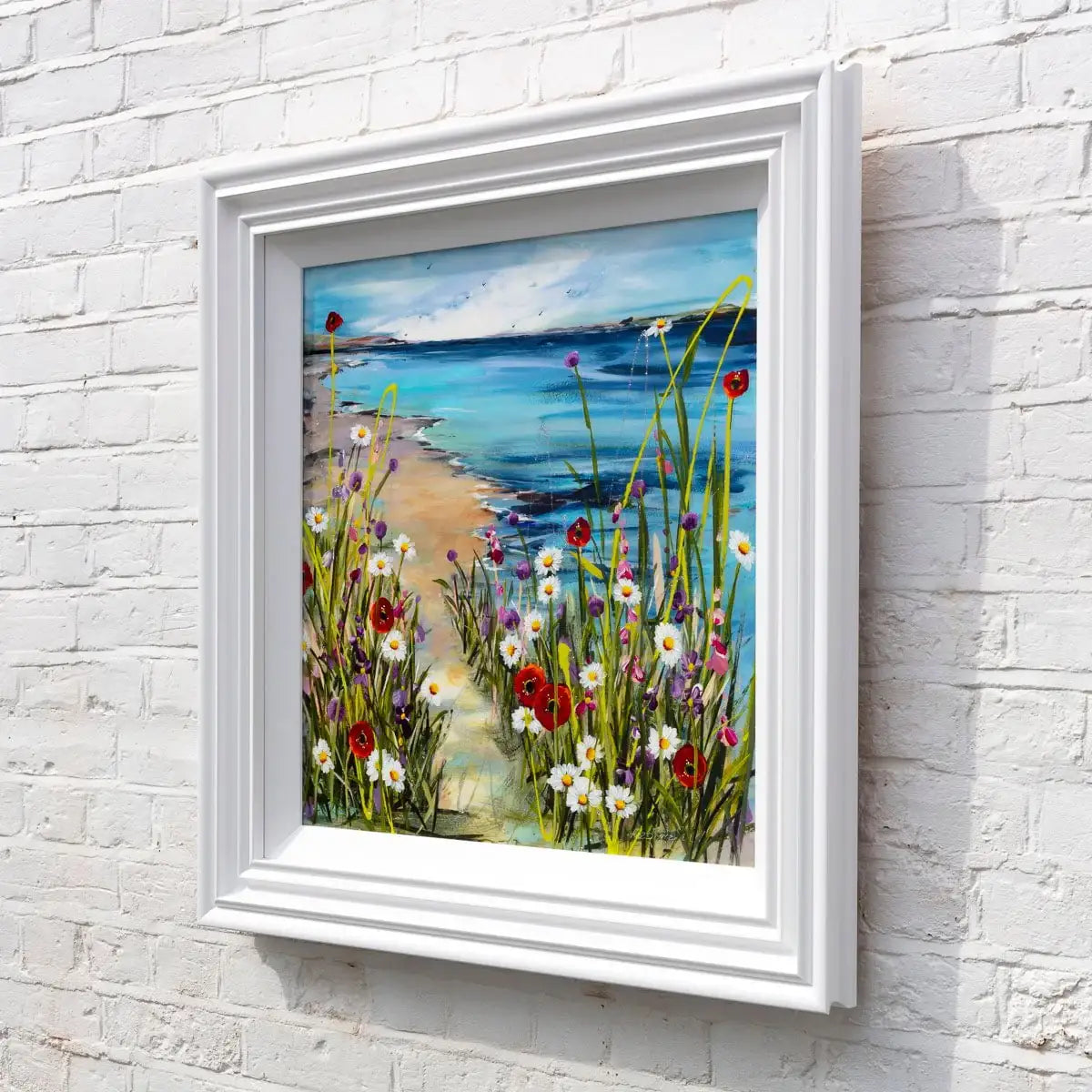 Coastal Pastures - Original - SOLD by artist Rozanne Bell - Wyecliffe Galleries