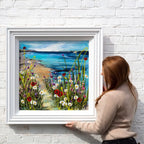Coastal Pastures - Original - SOLD by artist Rozanne Bell - Wyecliffe Galleries