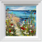 Coastal Pastures - Original - SOLD by artist Rozanne Bell - Wyecliffe Galleries