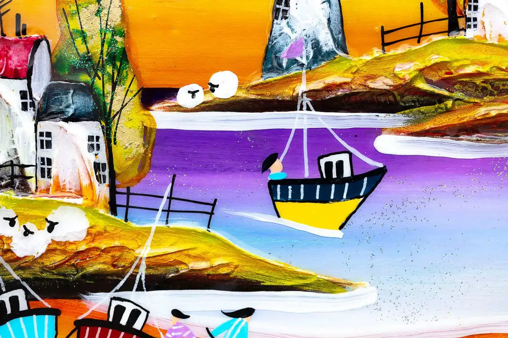 Coastal Views - Original - SOLD by artist Rozanne Bell - Wyecliffe Galleries