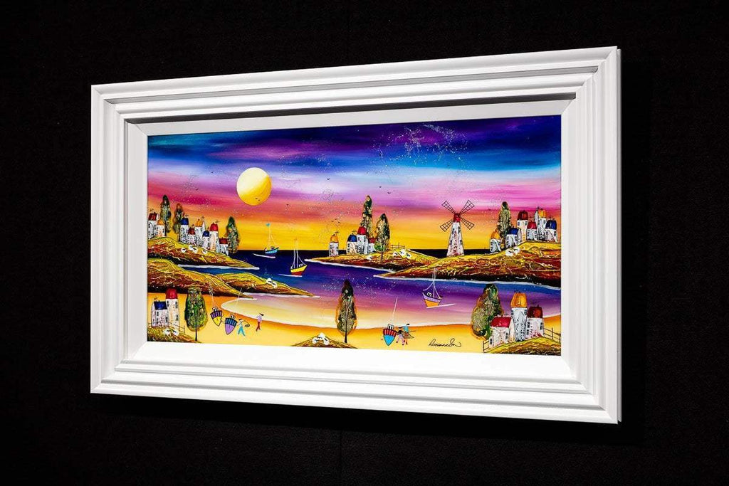 Coastal Village - Original - SOLD by artist Rozanne Bell - Wyecliffe Galleries