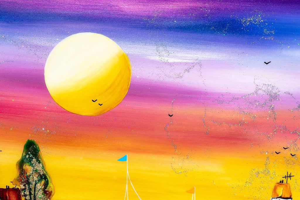 Coastal Village - Original - SOLD by artist Rozanne Bell - Wyecliffe Galleries