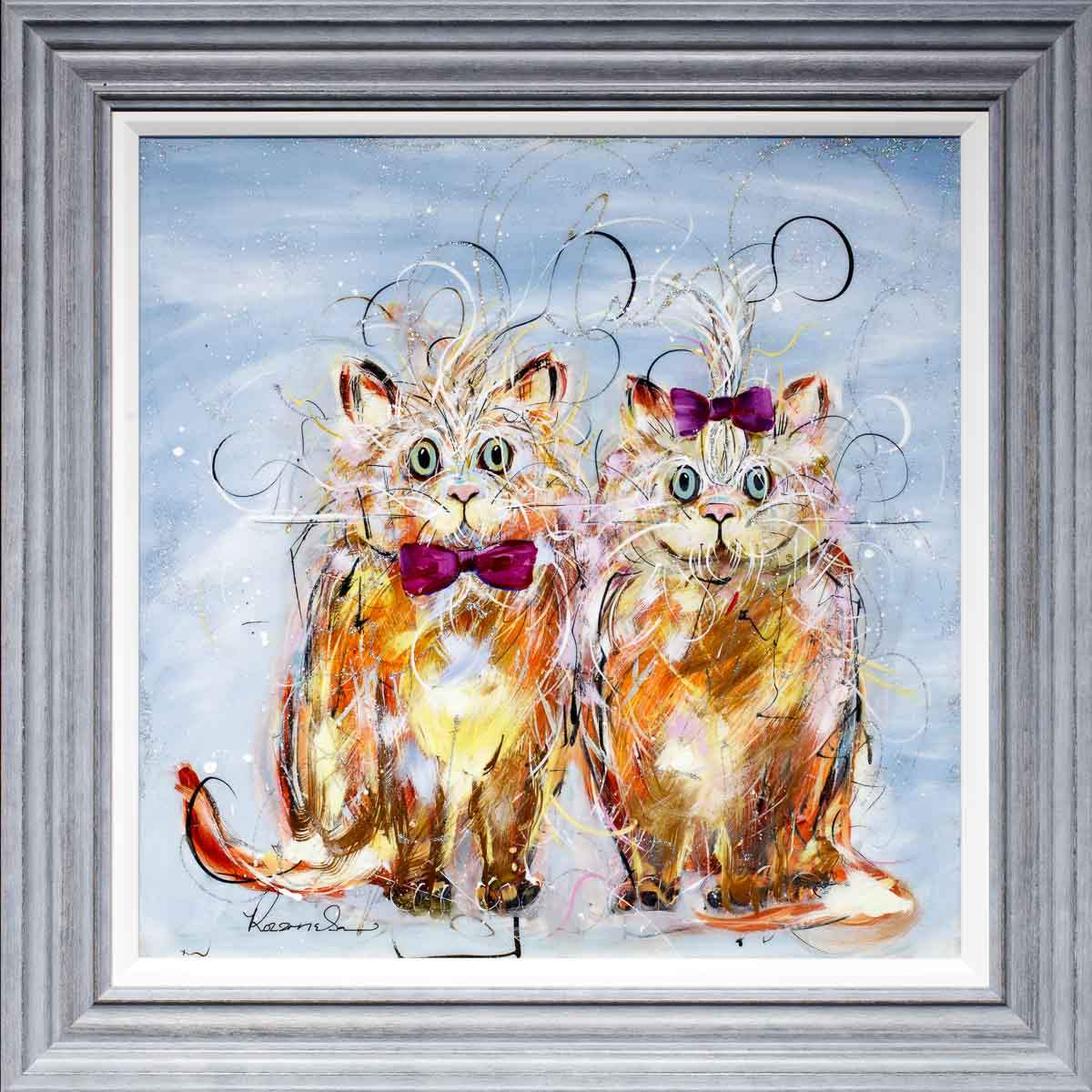 Coby and Cassie - Original - SOLD by artist Rozanne Bell - Wyecliffe Galleries