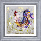 Cock A Doodle Doo - Original SOLD by artist Rozanne Bell - Wyecliffe Galleries