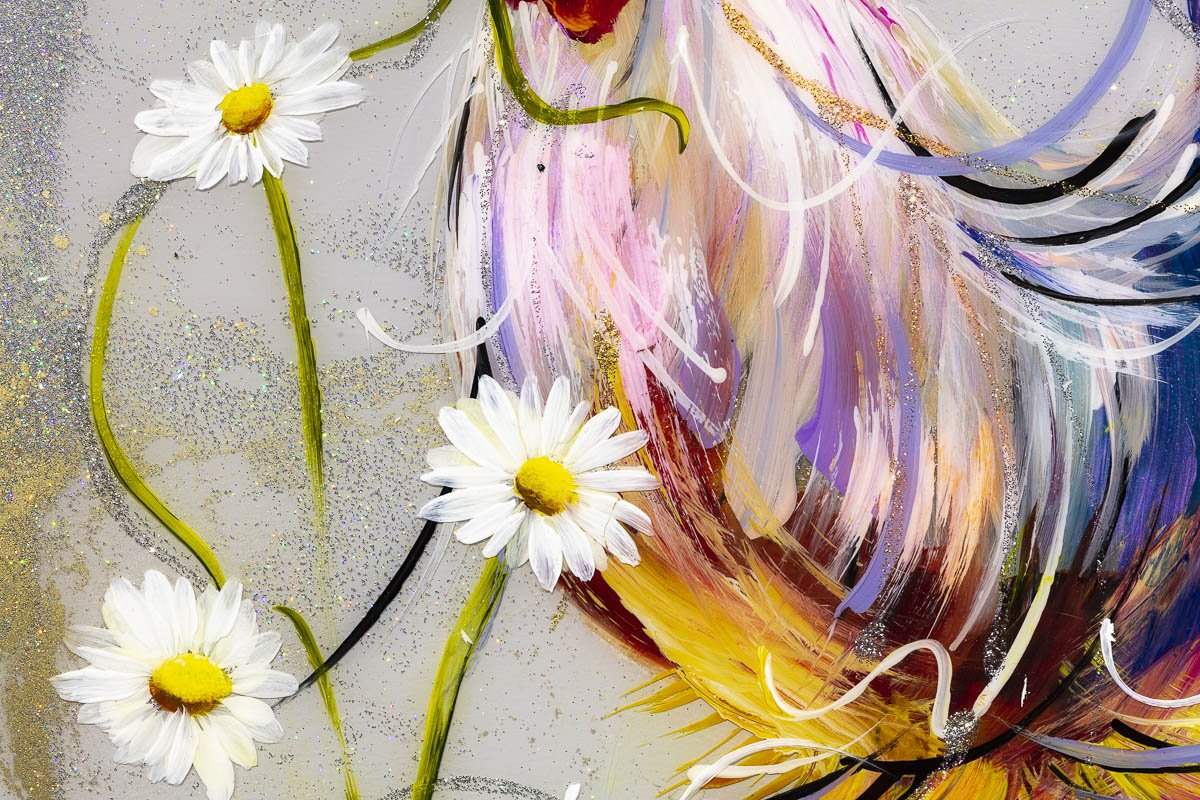 Cock A Doodle Doo - Original SOLD by artist Rozanne Bell - Wyecliffe Galleries