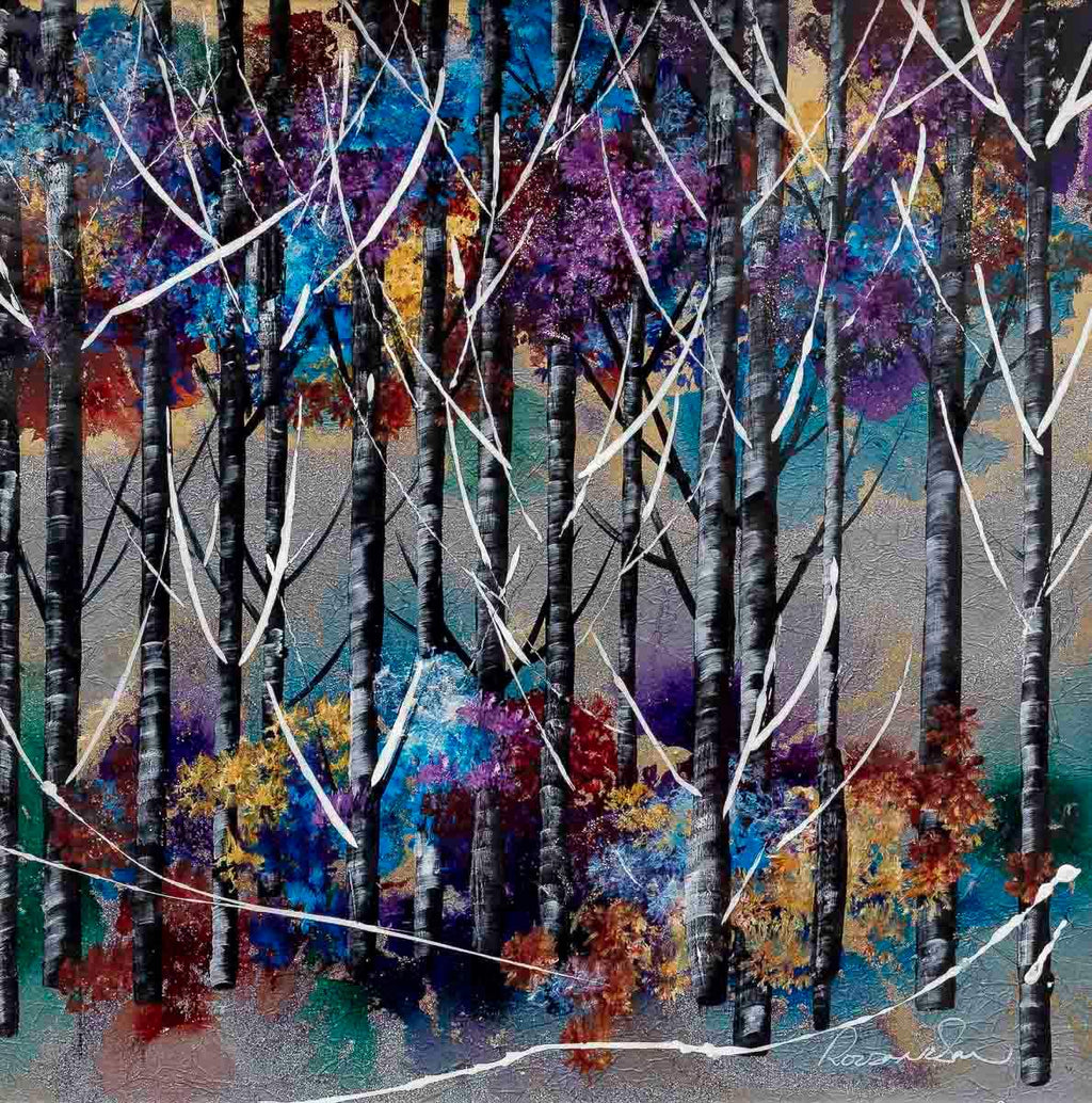 Colours of the Forest - Original by artist Rozanne Bell - Wyecliffe Galleries