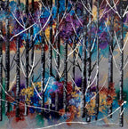 Colours of the Forest - Original by artist Rozanne Bell - Wyecliffe Galleries