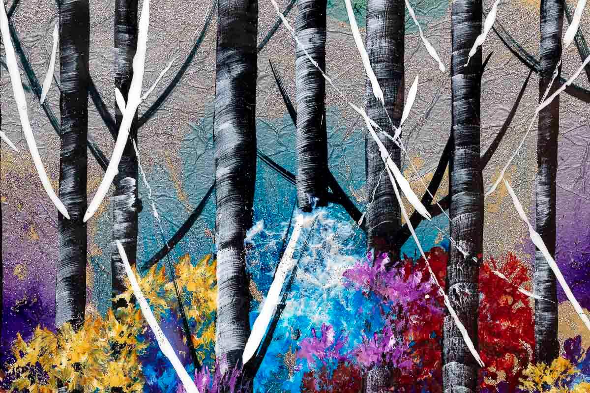 Colours of the Forest - Original by artist Rozanne Bell - Wyecliffe Galleries