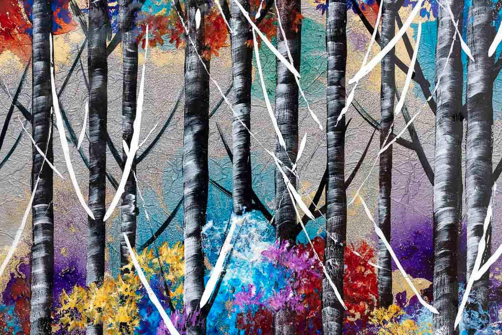 Colours of the Forest - Original by artist Rozanne Bell - Wyecliffe Galleries