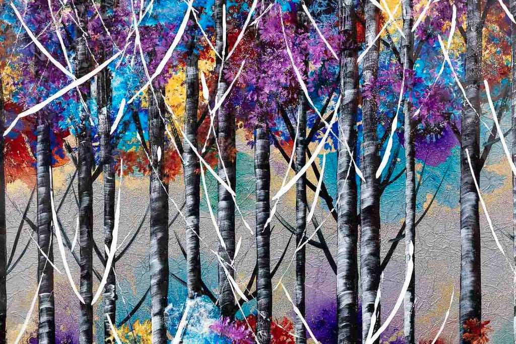 Colours of the Forest - Original by artist Rozanne Bell - Wyecliffe Galleries
