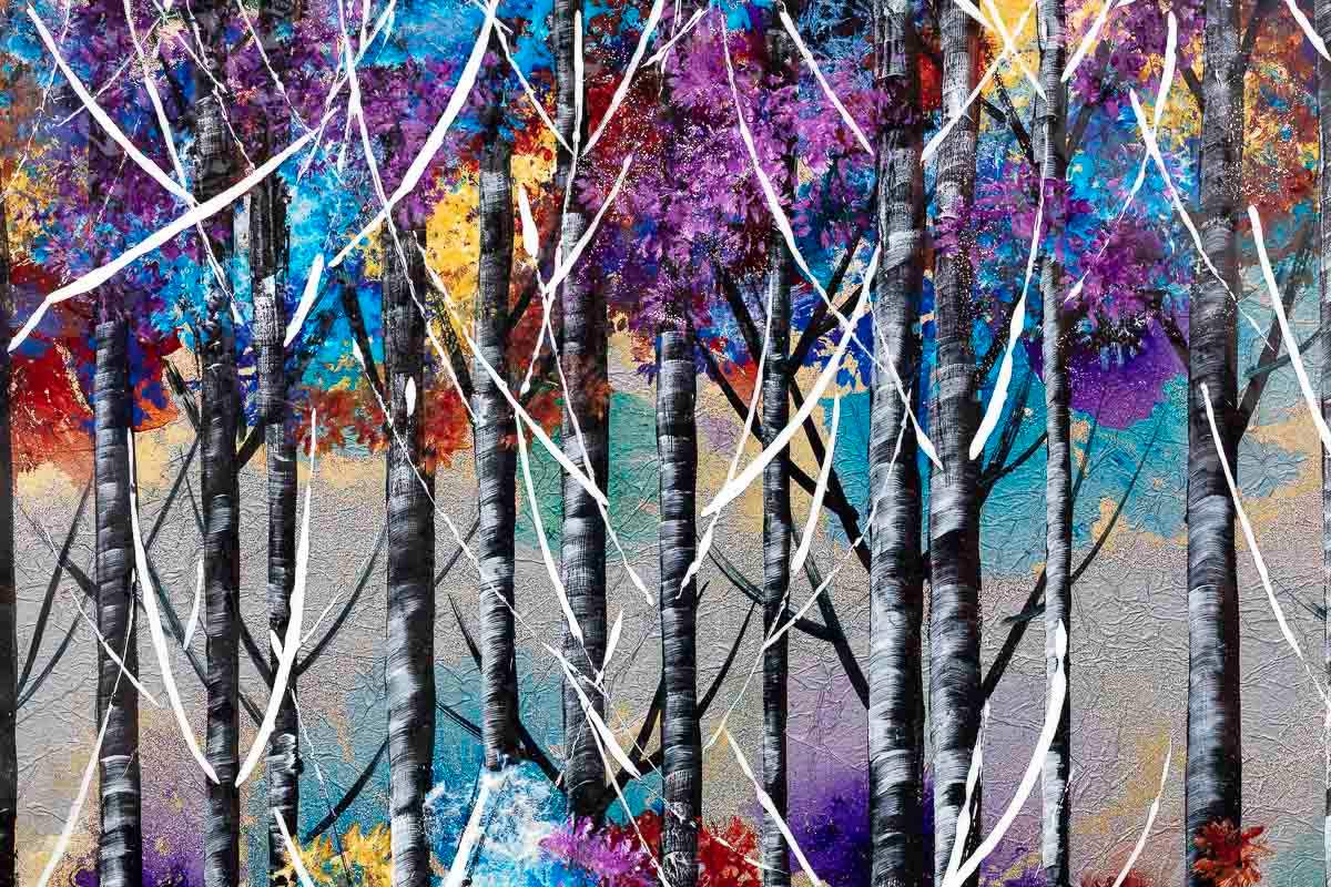 Colours of the Forest - Original by artist Rozanne Bell - Wyecliffe Galleries