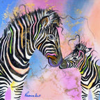 Complimentary Colours - Original - SOLD by artist Rozanne Bell - Wyecliffe Galleries